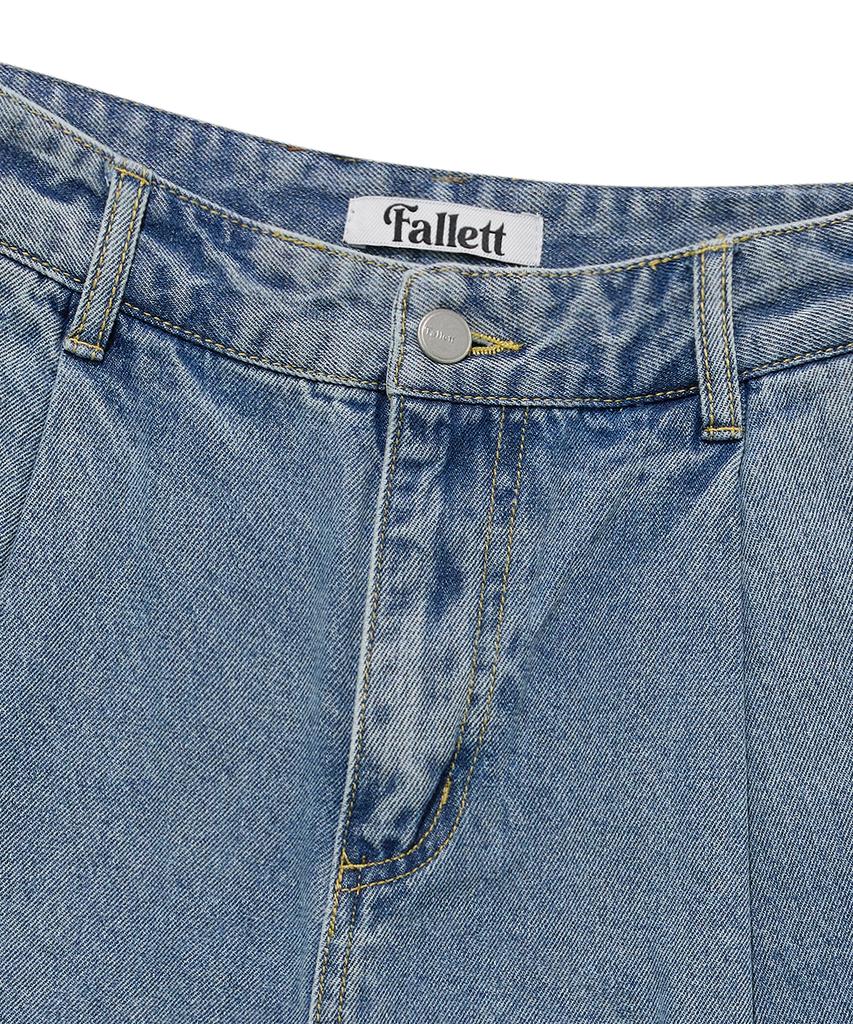 FALLETT Bermuda Denim Shorts Blue