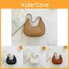 Sac Croissant Tendance Chic de Rue Pour Femmes En Noir Blanc Marron Et Kaki