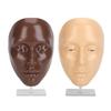 2 Set Makeup Practice Face 5D Silicone Full Face Makeup Mannequin Face with Stand for Emerging Makeup Artist