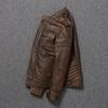 Chinesische Größe Lässige Lederjacke Herren Echtes Rindsleder Retro Vintage Lederjacken Herrenjacken Chaqueta De Cuero Para Hombre Casacos