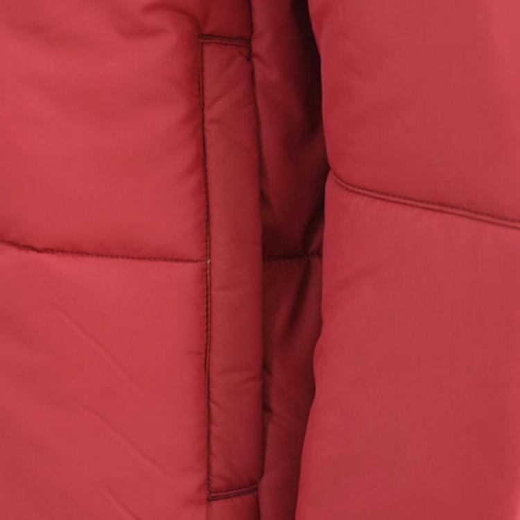 Nike Logo Printed Letter Sports Casual Hooded Warm Cotton Jacket Women Jacket Red CJ7579-677