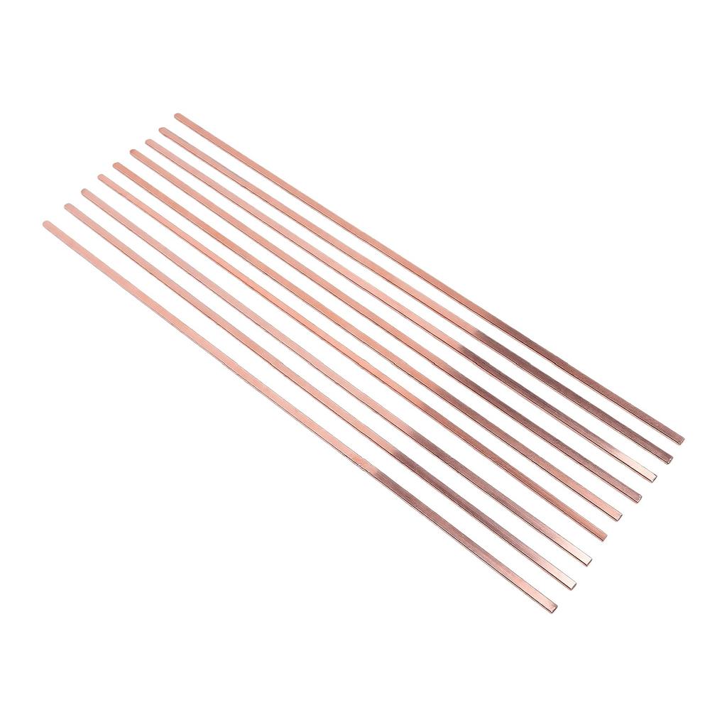 25 Stück 5 % Silber-Lötdrähte BCuP 3 Silber-Phosphor-Kupfer-Lötlegierung Flache Kupfer-Lötdrähte für HVAC