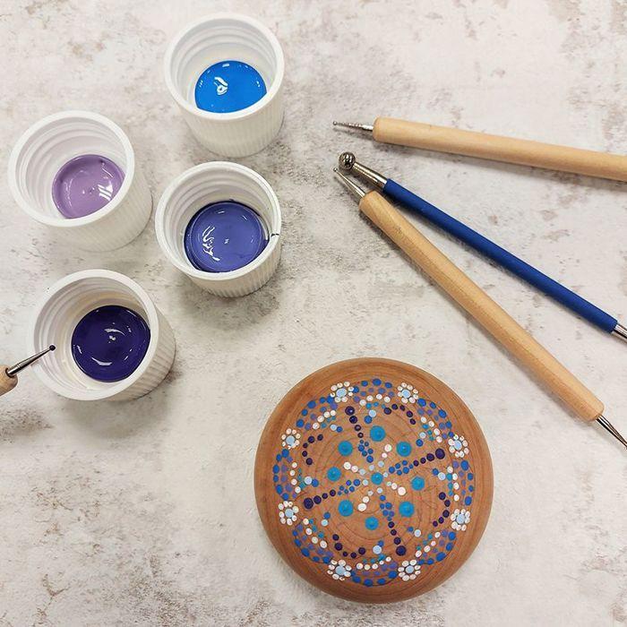 Set mit 4 Prägewerkzeugen