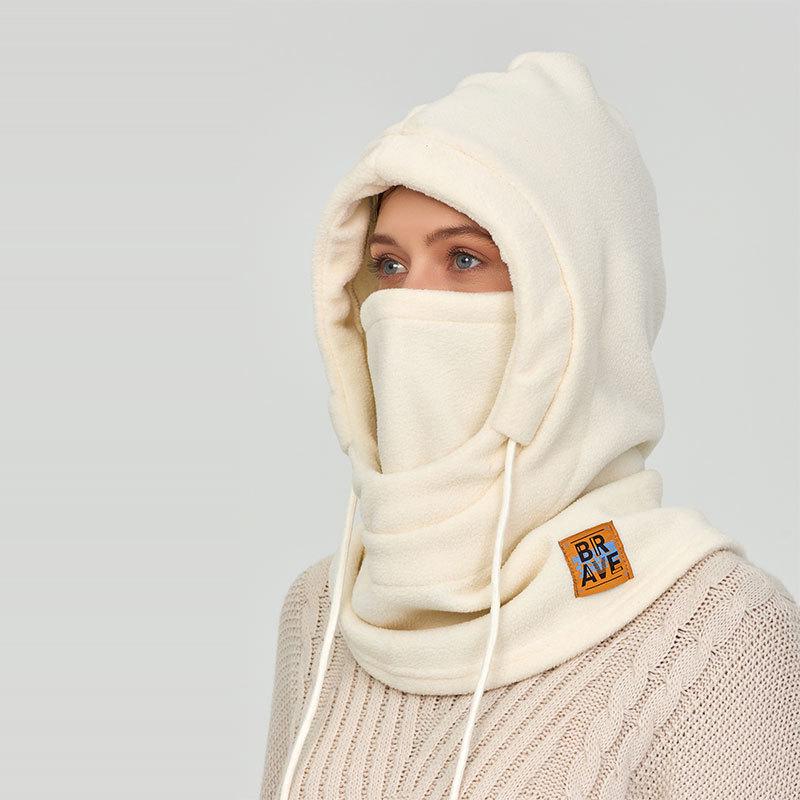 Winter Cycling Warm Hat & Windproof Neck Protector for Men and Women - Thickened Velvet Ski Mask