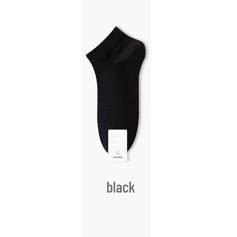 Women's Seamless Breathable Cotton Ankle Socks - Odor-Resistant, Non-Slip Heel, Thin Mesh for Summer & Spring