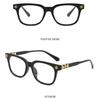 Fashion Square Frame Eyewear for Women Men Classic Casual Travel Decorative Glasses