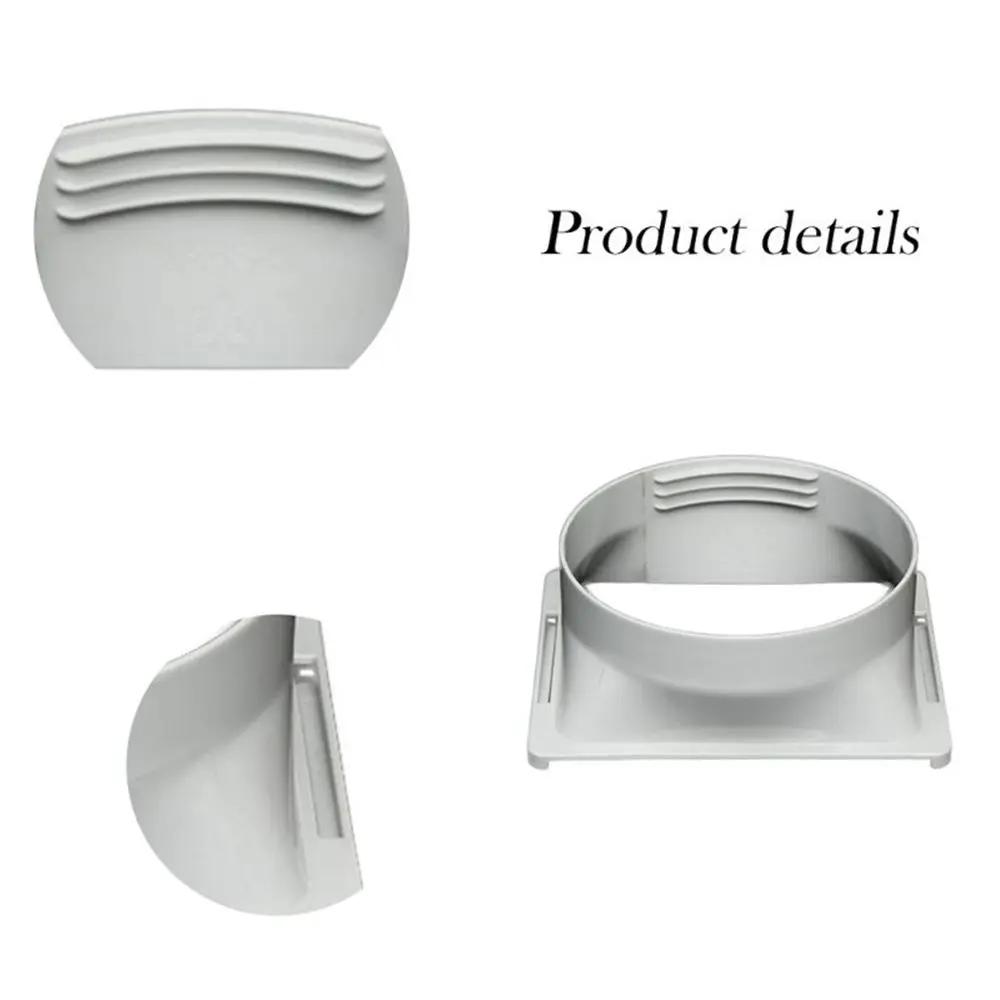 Mobile Air Conditioner Hose Round/Square Shaped Exhaust Pipe Interface Connector Duct Adaptor