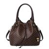 Bedruckte Eimertasche mit großem Fassungsvermögen Damen Europa und Amerika Retro Mode Handtasche Schulter Umhängetasche