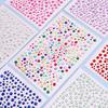 1 Sheet 3D Face Eye Party Makeup Tattoo Sticker Diamond  Sticker Self-Adhesive Mixed  Face Decoration Sticker