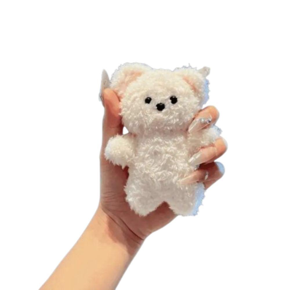 Magnetic Cartoon Bear Key Chain Cartoon Bear Plush Pendant Magnetic Bear Pendant Bag Decor