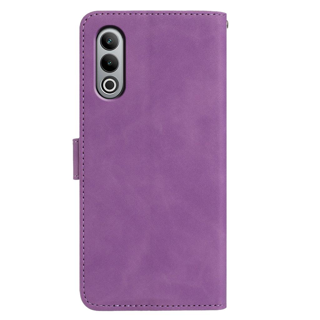 For OnePlus Nord CE4 5G Case Butterfly Flower Imprinted PU Leather Wallet Stand Phone Cover