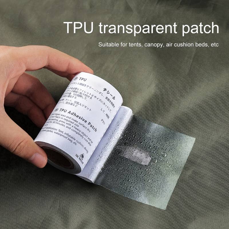 Waterproof Transparent Cloth Patches Self Adhesive Nylon Sticker Outdoor Tent Jacket Repair Tape Patch Sports Accessories