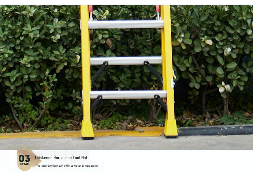 Multi-Functional Aluminum Telescopic Folding Ladder for Household and Engineering