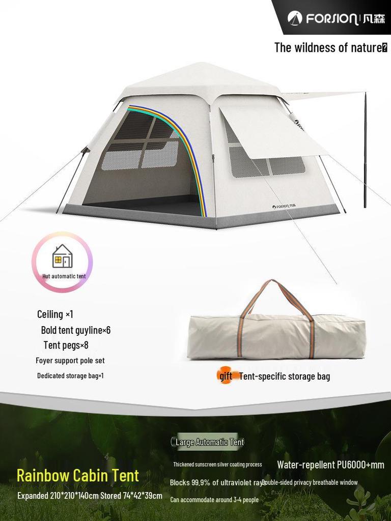 Tragbares Automatisches Faltbares Wasserdichtes Campingzelt