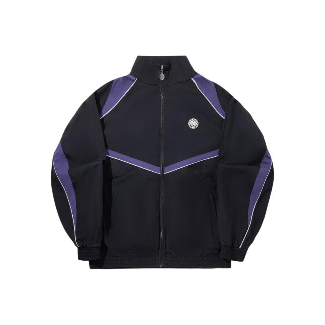 

Li Ning Модная свободная куртка-стойка с цветными блоками, универсальная, мужская куртка AFDVG17-1 L