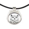 Selkirk Rex Shorthaired – Cat necklace, personalized pendant with a photo | Art-Dog