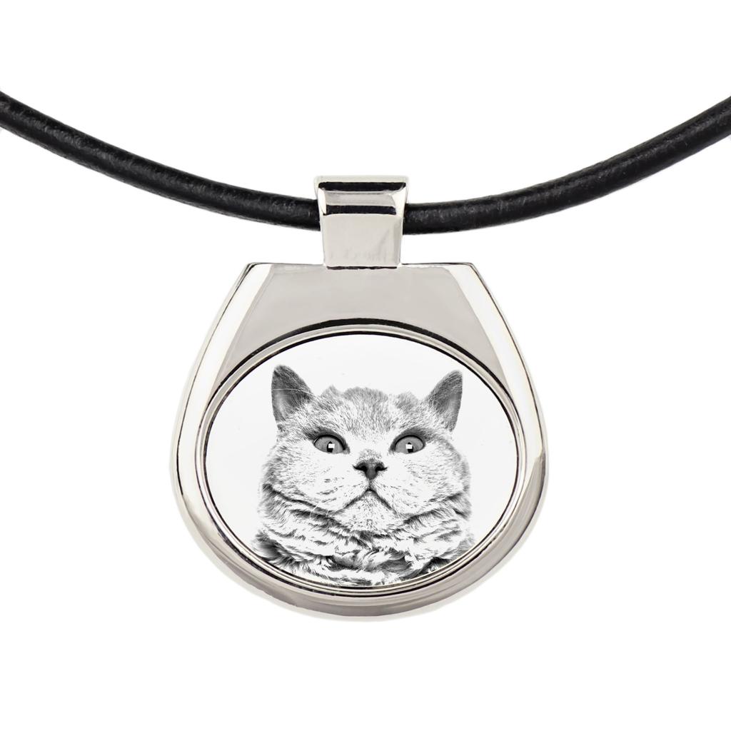 Selkirk Rex Shorthaired – Cat necklace, personalized pendant with a photo | Art-Dog