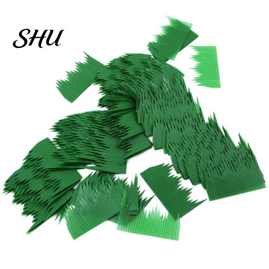 Decoration Leaf 1 Box Sushi Grass DIY Plastic Food Ornament Realistic Appearance Seafood Fillet Decor Faux Green for Restaurant