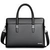 Men's PU leather handbag large capacity business laptop briefcase commuter crossbody bag high quality shoulder computer bag