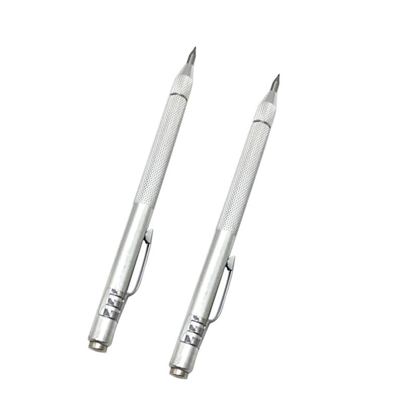 1/10/11Pcs Alloy Scribe Pen Carbide Scriber Pen Metal Wood Glass Tile Cutting Marker Pencil Metalworking Woodworking Hand Tools