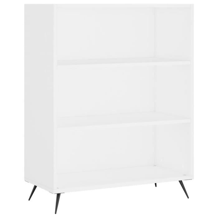 VidaXL Bibliothèque blanc 69,5x32,5x90 cm bois d'ingénierie 828332