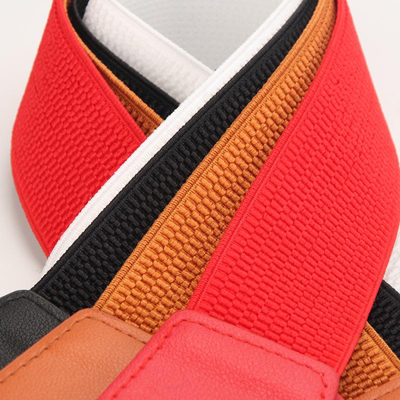 Ladies Elastic Belt Retro Twist Buckle Court Wide Waist Seal With Skirt Coat Decorative Belt