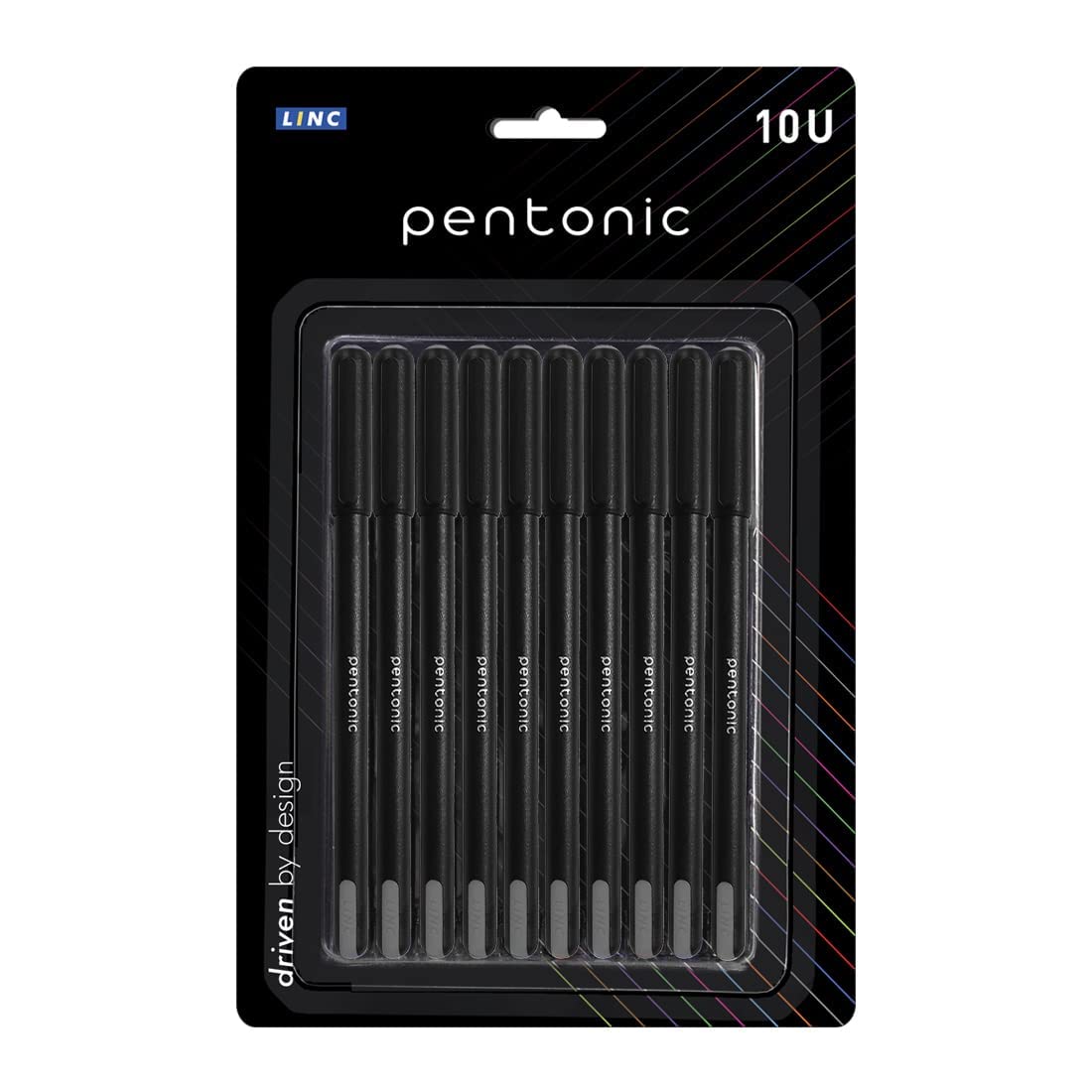 

Pentonic 0.7 mm Black Ball Pen Blister Pack of 1 x 10pcs | Smooth Writing for Office, School & Home