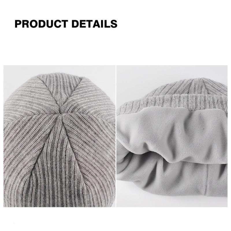 Knitted Ear Protection Hat, Winter Cold Proof, Thickened Nordic Style Skiing Children's Head Cover