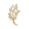 Opal Wheat Corsage Luxury Brooch Female Tide Internet Celebrity Anti-Light Buckle Personalized Pin Fixed Clothes Accessories