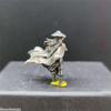 1:64 Copper Chinese Kung Fu Swordsman Figure Desk Decoration Fairy Garden Miniatures for Plant Decoration Sand Table Layout Gift