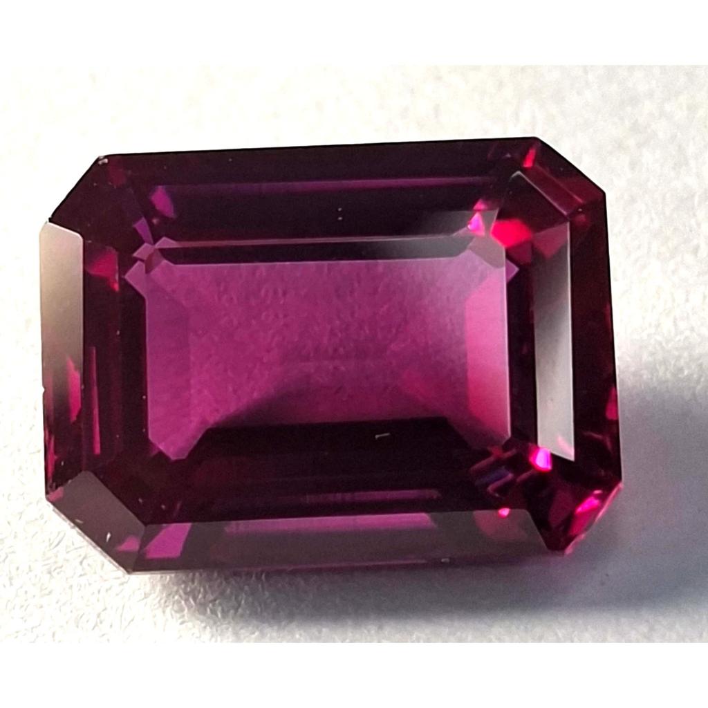 Rhodolite Garnet Natural 12-14 Ct Emerald Fabulous Certified Loose Gemstone