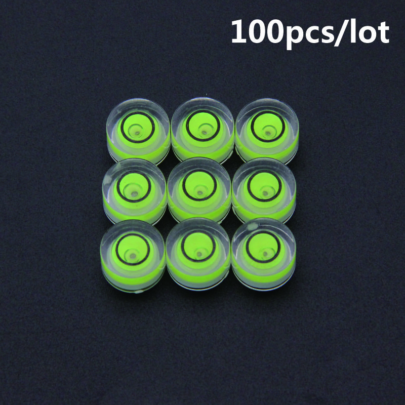 100 Teile/los 10*6mm Acryl Horizontale Perle Micro Ebene Wasserwaage Kamera Geologische Kompass Zubehör