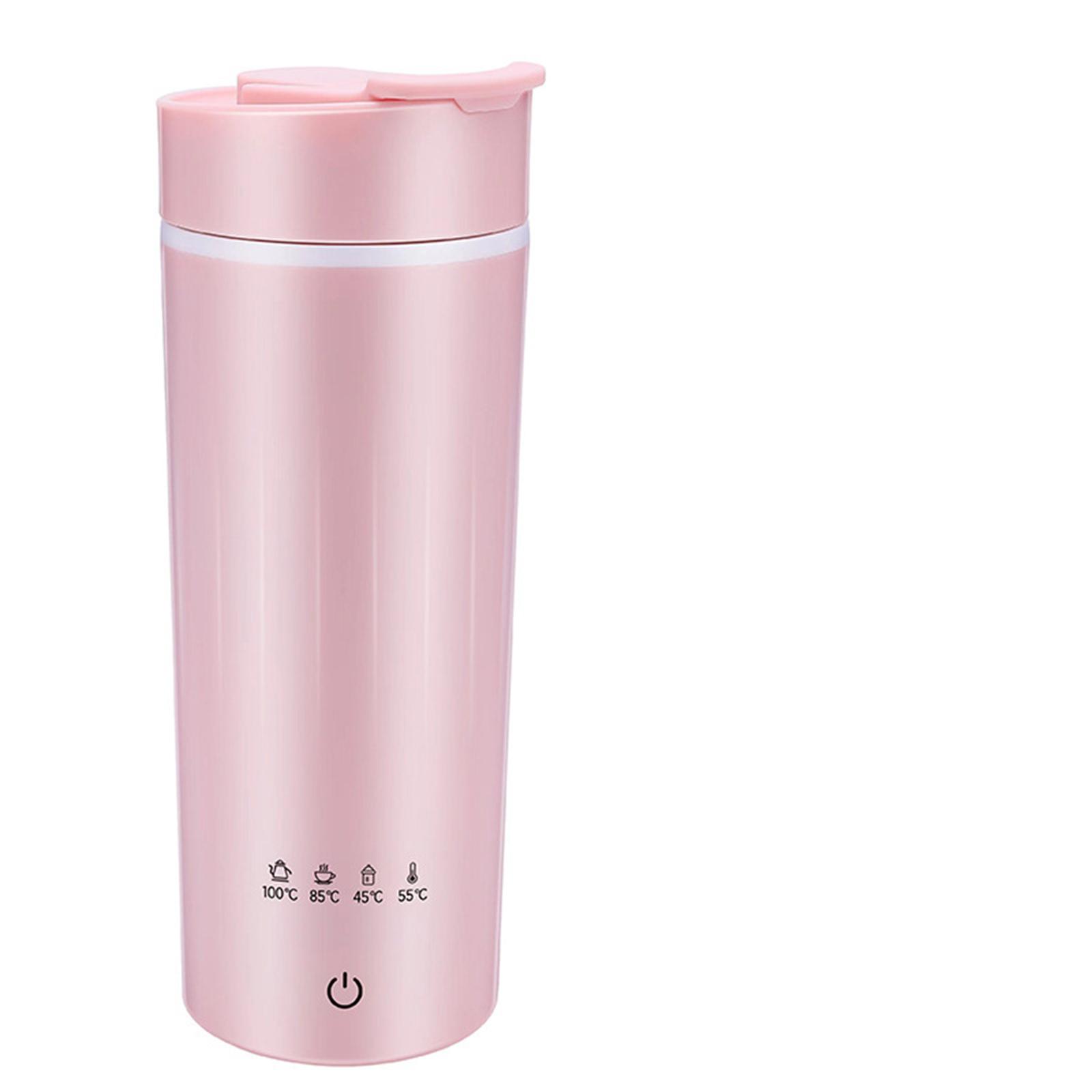 

Электрический нагревательный стаканчик небольшой портативный электрический нагревательный стаканчик для воды изоляционный интегрированный чайник автоматический мини-горшок для здоровья дорожный розовый