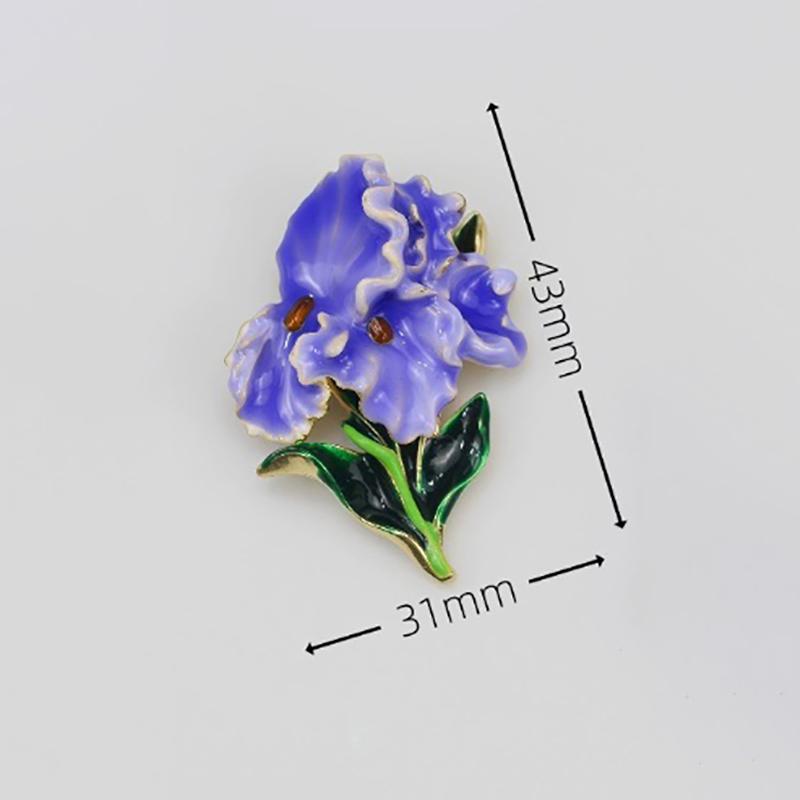 

1Pcs DIY Jewelry Accessories Beautiful Enamel Phalaenopsis Flowers Ornaments For Women Lady s Clothes Decor Party Office Gifts