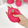 1/2Pcs Simulation Dragon Fruit Squeeze Toy Stress Relief Dragonfruit Squeeze Toy Decompression Fruit Shape Sensory Fidget Toy