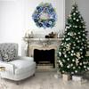 Christmas Wreaths for Front Door Winter Colorful Plating Balls Wreath with Merry Christmas Signs for Home Decor Party Holiday