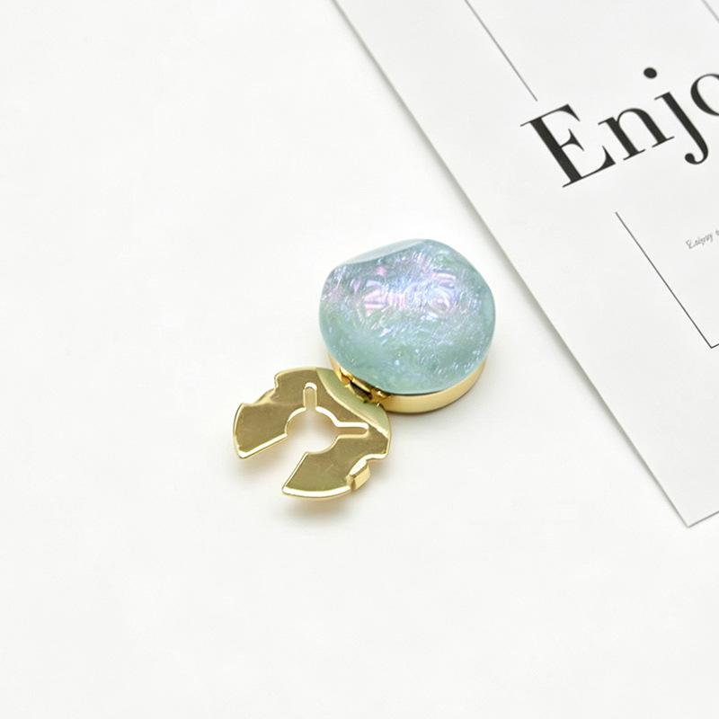 Iridescent Round Shirt Dress Cufflinks: Stylish and Simple Fashion Embellishments