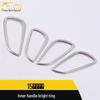 Compatible with 15 Focus Models: Stainless Steel Interior Handle Bright Ring & Door Armrest Grip Sticker