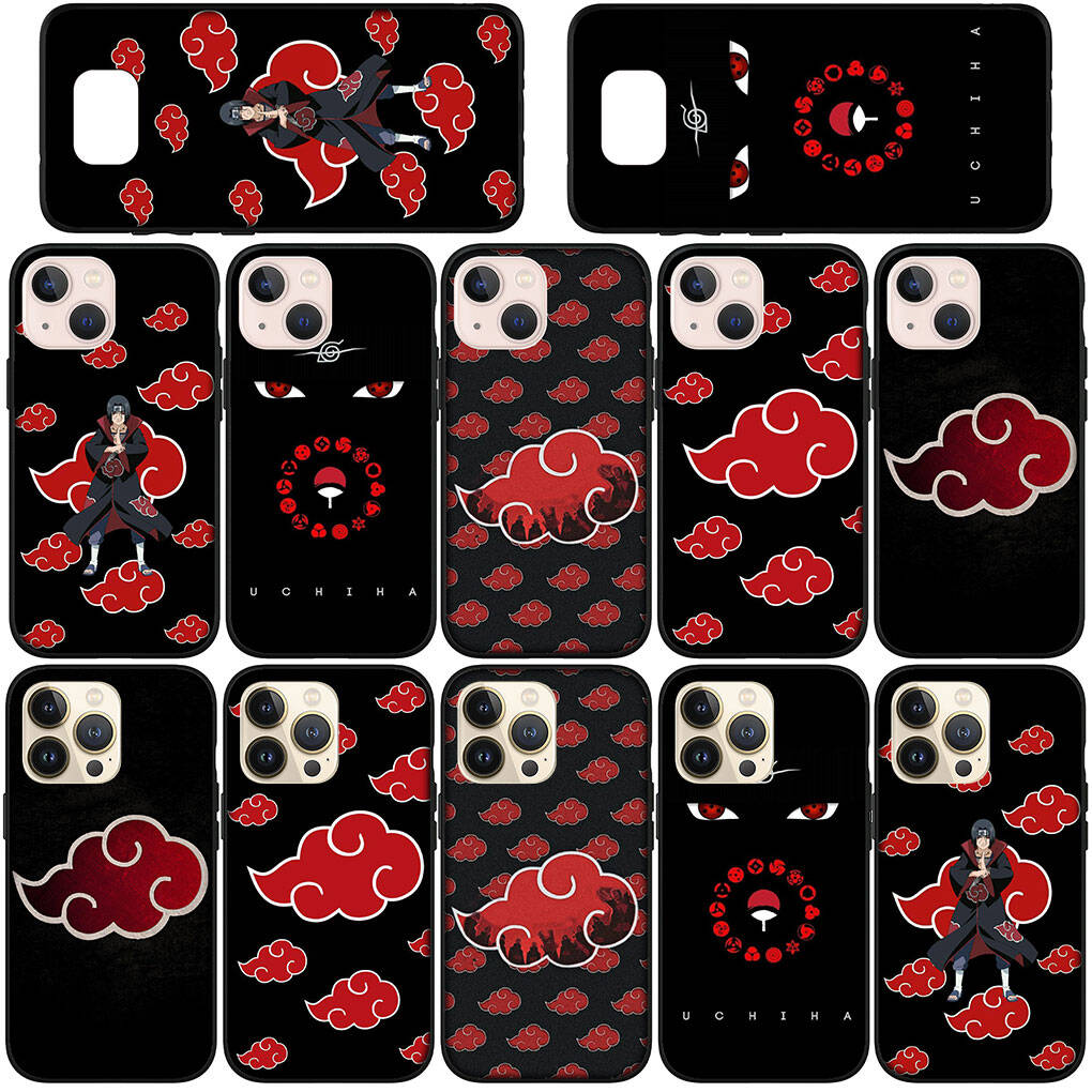 Phone Case for iPhone 17 15 16 Plus Redmi Note 14 12 11 13 Pro Max Huawei P30 P20 Lite OPPO A60 A40 A80 A38 A54 Akatsuki Silicone Narutos Anime Cover