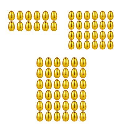 Golden Color Eggs Party Favors Basket Stuffers for Easter Hunt School Parties Filling Treats Classroom Rewards Celebrations
