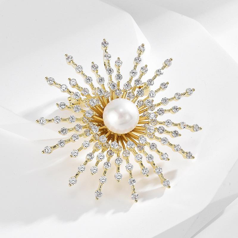 Senior Brooches Flower Leaf Brooch Pins for Women Suit Pendant  Fashion Brooches Jewelry