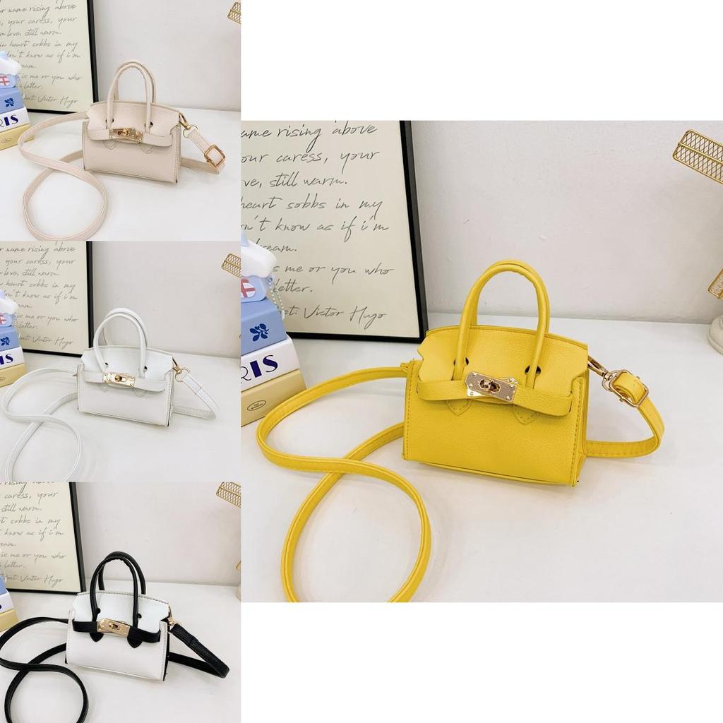 Childrens Pu Mini Bag With Litchi Texture For Kindergarten Girls Daily Use