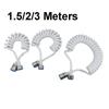 Pommeau de douche à ressort flexible blanc 304 de 1,5/3/2 m, tuyau souple en plastique, eau, WC, bidet, pulvérisateur, ligne téléphonique, salle de bains