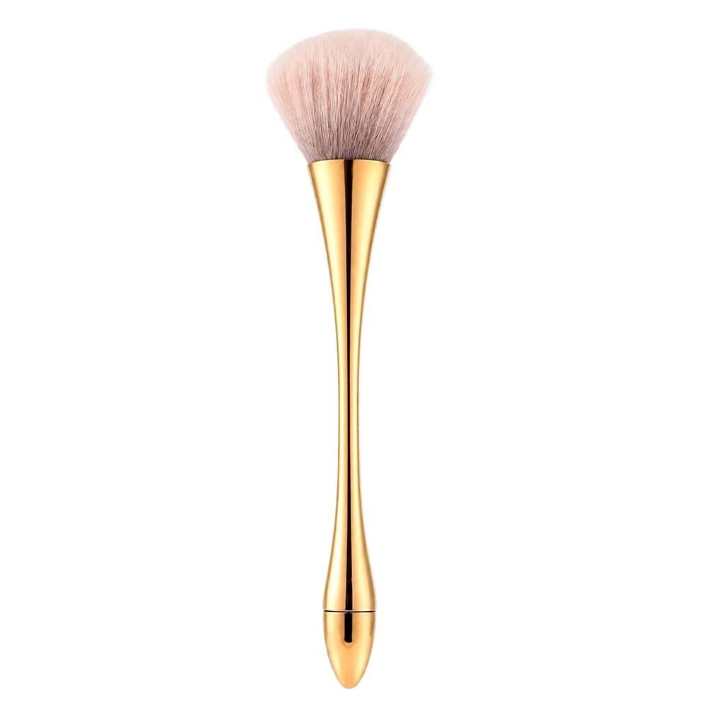 Large Size Nail Dust Brush Gold Nail Cleaning Brush Cleaning Brush Nail Art Brush  Salon Use