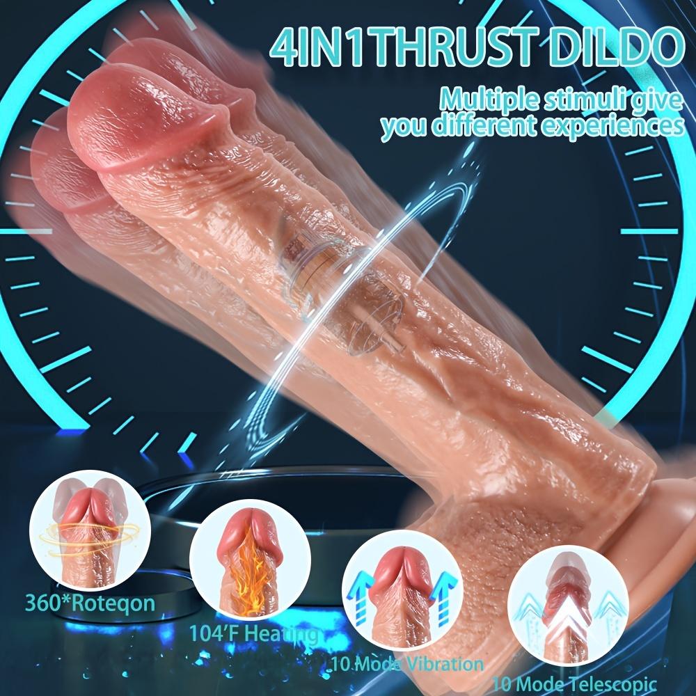 9,1'' Stoßdildo Vibrator Sexspielzeug Realistischer weiblicher Dildo für G-Punkt Analstimulation mit 10 Stoß- und Rotations-Vibrationsmodi, Erwachsenenspielzeug für Frauen