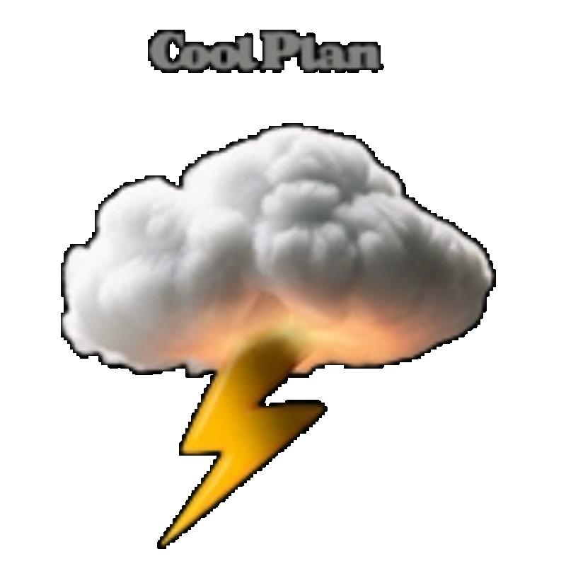 Cool Plan Lightning Cloud Printed Black Women's Short-Sleeve T-Shirt