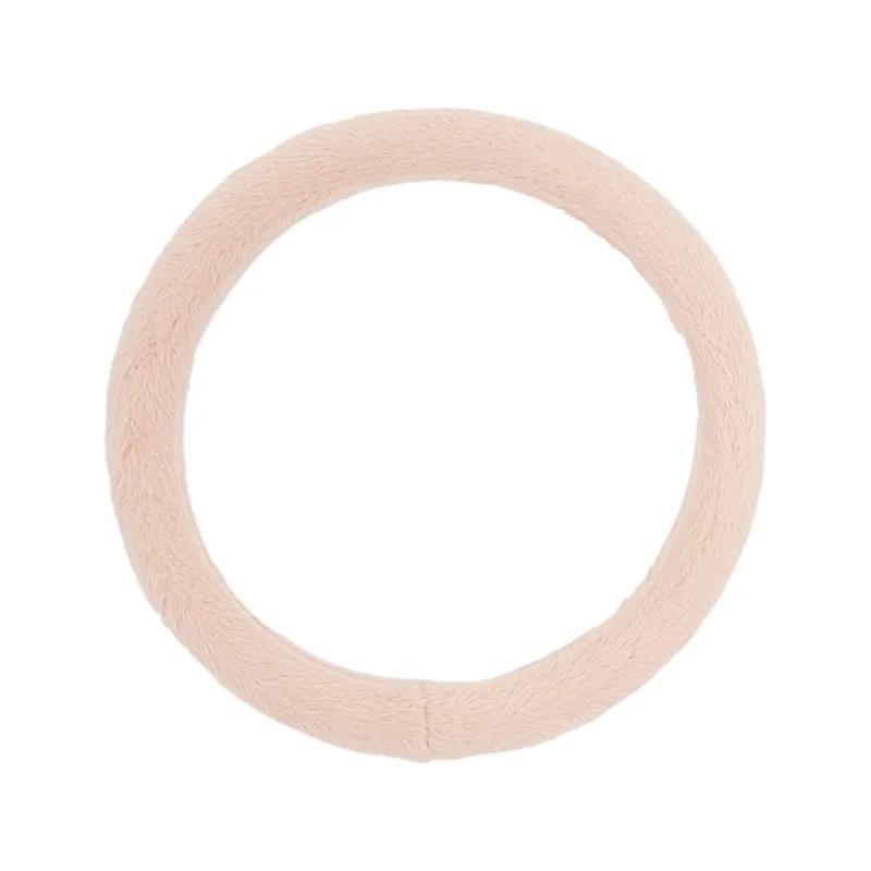 Plush Warm Imitation Rabbit Hair Car Steering Wheel Cover Non-Slip Winter Handle Cover Car Interior Supplies