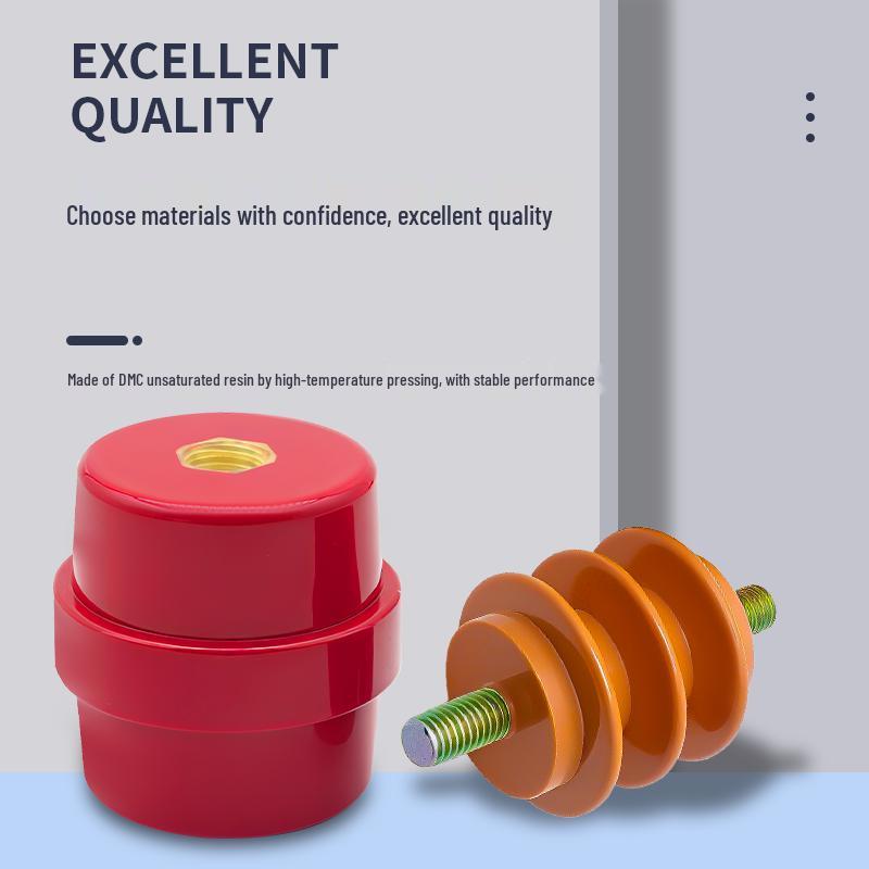 Yellow Wave Circle Insulator 40, SM30 High Ground Insulating Rod, 50 Single/Double-sided, No Rod