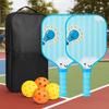 Cartoon Kid's Pickleball Set Portable Pickleball Game Set  Outdoor Sports