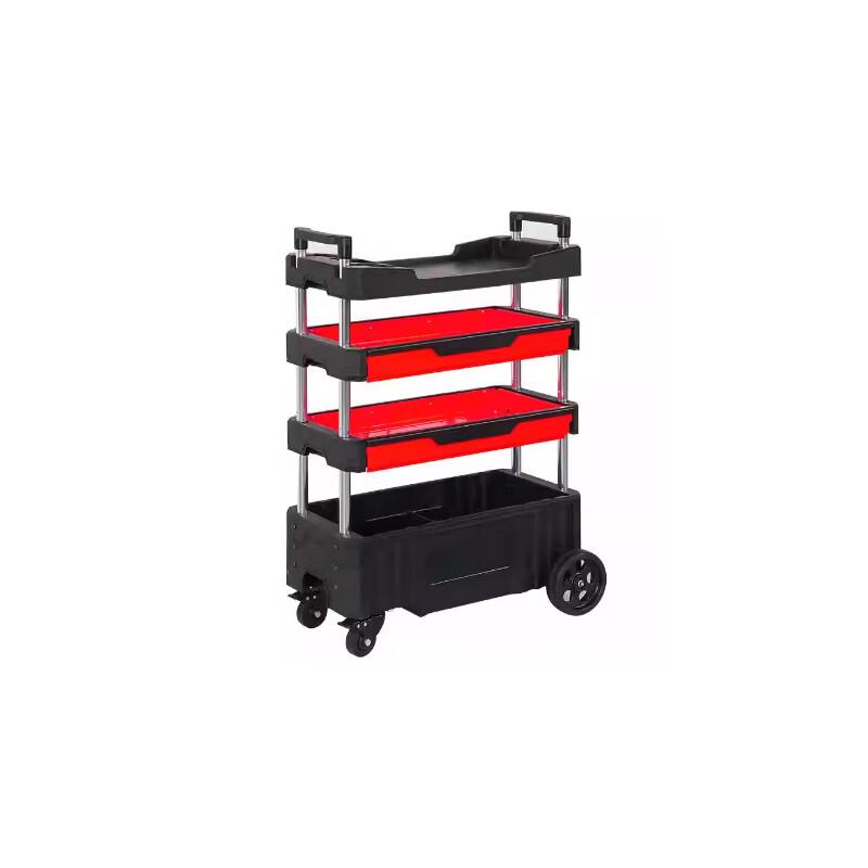 TANKSTORM Plastic Tool Cart with Pegboard